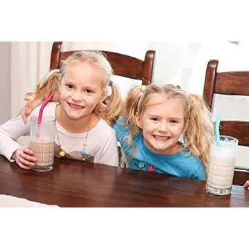 Reusable Silicone Drinking Straws - Big Size with Curved Bend for Tumblers Made from BPA Free No-Rubber Silicon - Flexible, Collapsible, Chewy, Bendy, Safe for Kids/Toddlers