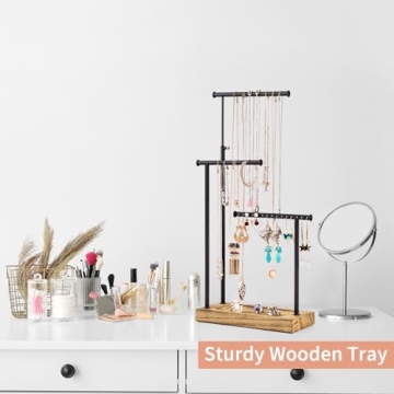 Stylish SRIWATANA Jewelry Organizer Stand for Elegant Storage