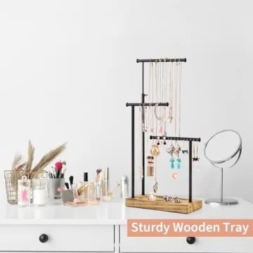 Stylish SRIWATANA Jewelry Organizer Stand for Elegant Storage