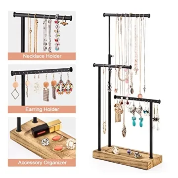 Stylish SRIWATANA Jewelry Organizer Stand for Elegant Storage