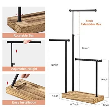 Stylish SRIWATANA Jewelry Organizer Stand for Elegant Storage