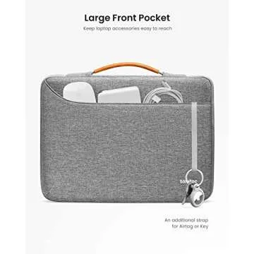 tomtoc 360 Protective Laptop Carrying Case for 16-inch MacBook Pro M4/M3/M2/M1 Pro/Max A3403 A3186 A2991 A2780 A2485 2024-2019, Dell XPS 16 Laptop, Jumper 16-inch Laptop, Water-Resistant Sleeve Bag