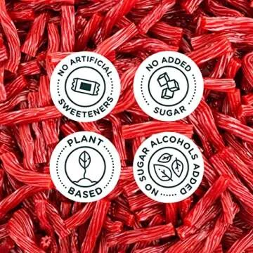 SmartSweets Red Twists, 1.8oz (Pack of 12), Licorice Gummy Candy with Low Sugar (2g), Low Calorie (110), No Artificial Sweeteners, Plant-Based, Gluten-Free, Healthy Snack for Kids & Adults