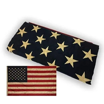 Embroidered Vintage American Flag - Premium 6x10ft