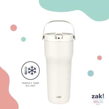 Zak Sutton Travel Tumbler - 30oz Insulated, Eco-Friendly Drinkware