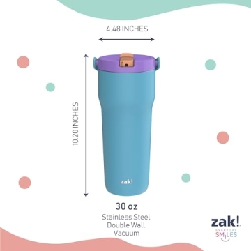 Zak Sutton Travel Tumbler - 30oz Insulated, Eco-Friendly Drinkware