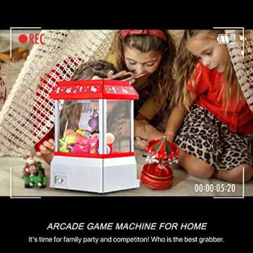 Mini Claw Machine Candy Grabber Arcade Game for Kids