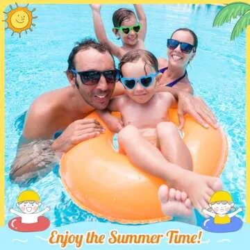 GINMIC Heart Sunglasses for Kids, 24PACK Trendy Heart Shaped Sunglasses Bulk, Kids Sunglasses Party Favors for Boys Girls, Kids Heart Glasses, Black Lens