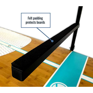 StoreYourBoard 4 Paddleboard Storage Rack, Adjustable Wall Mounted Indoor Garage Organizer, Standup Holds SUPs and Kayaks