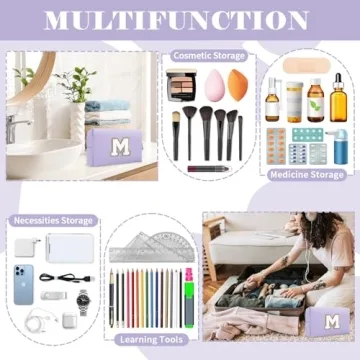 Personalized Makeup Bag with Initial, Perfect Gift for All Occasions