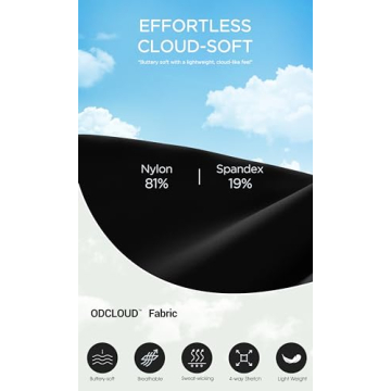 ODODOS ODCLOUD 2-Pack Buttery Soft Lounge Yoga Leggings with Pockets for Women, 25" 7/8 Length High Waist Yoga Pants, Black+Black, Medium