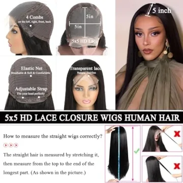 Stunning 24 Inch 5x5 HD Lace Closure Wig for All