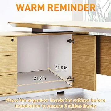 Tksrn Pull Out Cabinet Organizer, Heavy Duty Slide Out Pantry Shelves With Non-slip Cleaning Pad, Sliding Drawer Storage For Kitchen, Bathroom, Home, 21" W x 21" D,（NEED 22" W and 22" D Cabinet）