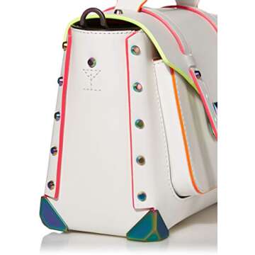 MICHAEL Michael Kors Manhattan Medium Top-Handle School Satchel Optic White One Size