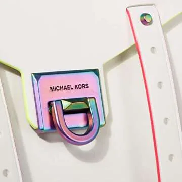 MICHAEL Michael Kors Manhattan Medium Top-Handle School Satchel Optic White One Size