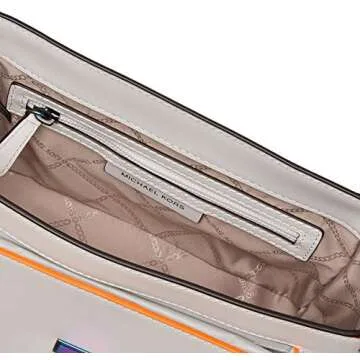 MICHAEL Michael Kors Manhattan Medium Top-Handle School Satchel Optic White One Size