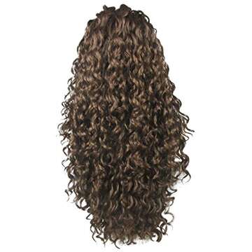 Ebingoo Long Brown Lace Front Wig for Women Stylish Daily Use