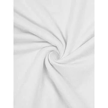 Womens Sexy Square Neck Double Lined Seamless Fitted Shirts Stretchy Long Sleeve Bodysuit Tops White Small