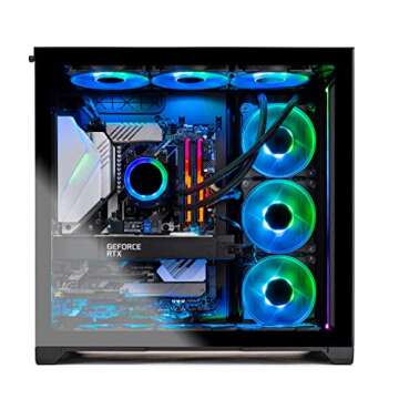Skytech Gaming Prism II Lian Li O11 PC Desktop – Intel Core i9 13900K 3.0 GHz, NVIDIA RTX 4070 Ti, 1TB NVME Gen4 SSD, 32GB DDR5 RAM RGB, 1000W Gold PSU, 360mm AIO, 11AC Wi-Fi, Windows 11 Home 64-bit