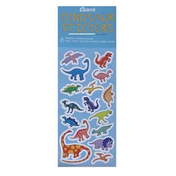 Unique Bluey Birthday Party Supplies Bundle includes 8 Party Hats, 8 Blowouts and 1 Dinosaur Sticker Sheet