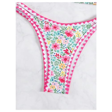 GORGLITTER Lemon Print Triangle Bikini Set for Women