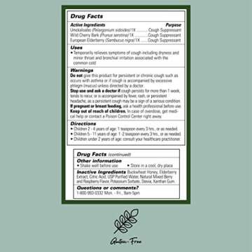 CHILDLIFE ESSENTIALS Formula 3 Kids Cough Syrup - Cough Medicine for Kids 2-11, Children's Cough Med...