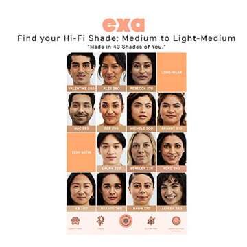 Exa Beauty - Natural High Fidelity Foundation | Clean, Vegan, Cruelty-Free Makeup (Allie 390)