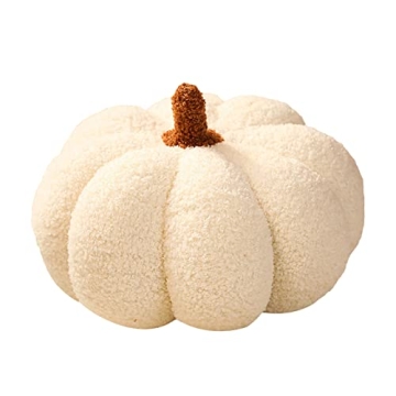 Mokoggiri Stuffed Pumpkin Fluffy 8 inch Halloween Pumpkins Plush Toys Soft Pumpkin Throw Pillow Gift...