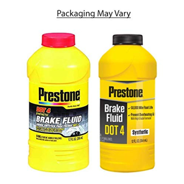 Prestone DOT 4 Synthetic Brake Fluid 12 oz - Safe & Reliable