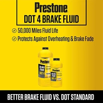 Prestone DOT 4 Synthetic Brake Fluid 12 oz - Safe & Reliable