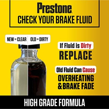 Prestone DOT 4 Synthetic Brake Fluid 12 oz - Safe & Reliable
