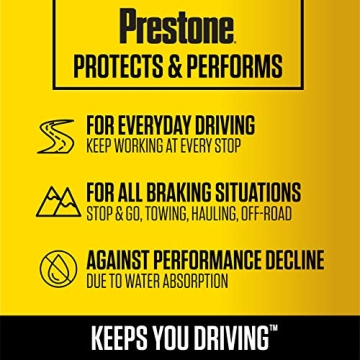Prestone DOT 4 Synthetic Brake Fluid 12 oz - Safe & Reliable