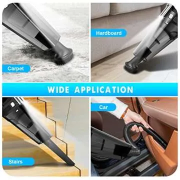 SAKOLD Cordless Handheld Vacuum with 8000PA Power