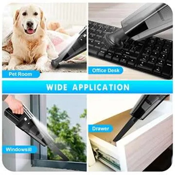 SAKOLD Cordless Handheld Vacuum with 8000PA Power