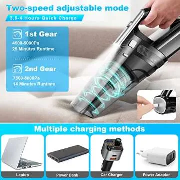 SAKOLD Cordless Handheld Vacuum with 8000PA Power