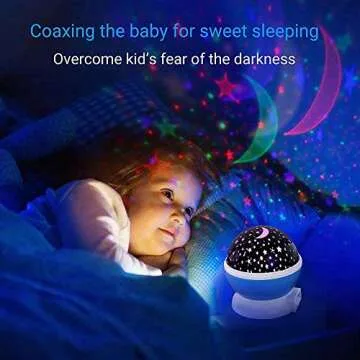 Elecstars Kids Gifts Night Lighting Lamp Light up Your Bedroom with This Moon, Star,Sky Romantic - Best Gift for Men Women Teens Kids Children Sleeping Aid.