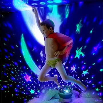 Elecstars Kids Gifts Night Lighting Lamp Light up Your Bedroom with This Moon, Star,Sky Romantic - Best Gift for Men Women Teens Kids Children Sleeping Aid.