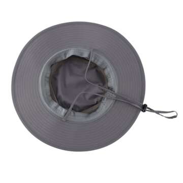 Home Prefer UPF 50+ Men's Sun Hat Wide Brim Bucket Hat UV Sun Protection Hat for Mens Fishing Hat Womens Beach Safari Hat for Garden Golf (Dark Gray)