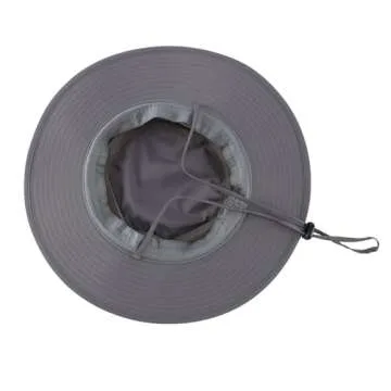 Home Prefer UPF 50+ Men's Sun Hat Wide Brim Bucket Hat UV Sun Protection Hat for Mens Fishing Hat Womens Beach Safari Hat for Garden Golf (Dark Gray)