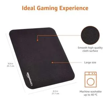 Premium Quality Amazon Basics Small Mouse Pad - Black