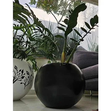 Stylish Modern Fiberglass Planter for Indoor Outdoor Use