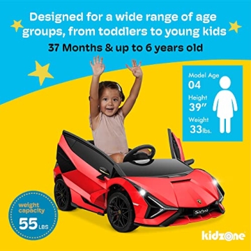 Lamborghini Ride On Toy for Kids 3-6 Years