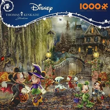 Thomas Kinkade Disney Halloween Puzzle for Family Fun