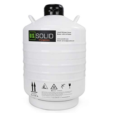 U.S. Solid 30L Liquid Nitrogen Dewar Tank with Straps