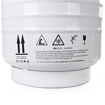 U.S. Solid 30L Liquid Nitrogen Dewar Tank with Straps