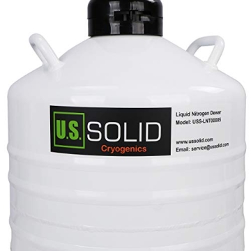 U.S. Solid 30L Liquid Nitrogen Dewar Tank with Straps