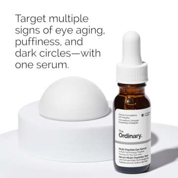The Ordinary Multi-Peptide Eye Serum, Anti-Aging Formula for Crow’s Feet, Dark Circles & Puffiness...
