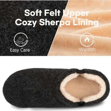 LongBay Men's Cozy Slippers with Memory Foam Comfort