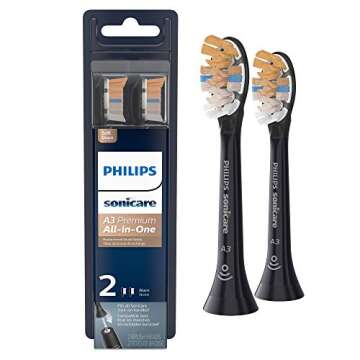 Philips Sonicare Genuine Toothbrush Heads Bundle with A3 Premium All-in-One and C3 Premium Plaque Co...