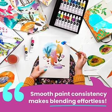 Chalkola 36 Watercolor Paint Set for All Artists